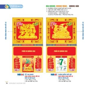 Lịch Bìa Treo 2027 NB Mẫu NB85T (40 x 71cm) Quà Tết Doanh Nghiệp Công Nghệ Hiện Đại in logo doanh nghiệp quà tặng Tết tại Quà Tặng Tech VN