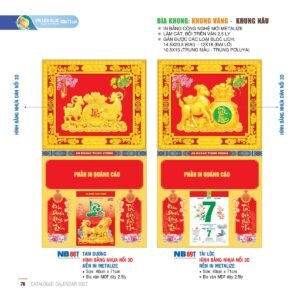 Lịch Bìa Treo 2027 NB Mẫu NB89T (40 x 71cm) Quà Tết Doanh Nghiệp Công Nghệ Hiện Đại in logo doanh nghiệp quà tặng Tết tại Quà Tặng Tech VN