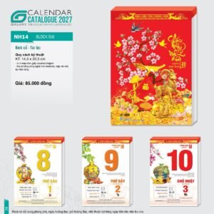 Lịch Bìa Treo 2027 NH Mẫu NH14 (29 x 41 cm) Quà Tết Doanh Nghiệp Công Nghệ Hiện Đại in logo doanh nghiệp quà tặng Tết tại Quà Tặng Tech VN