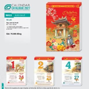 Lịch Bìa Treo 2027 NH Mẫu NH15 (13 x 19cm) Quà Tết Doanh Nghiệp Công Nghệ Hiện Đại in logo doanh nghiệp quà tặng Tết tại Quà Tặng Tech VN