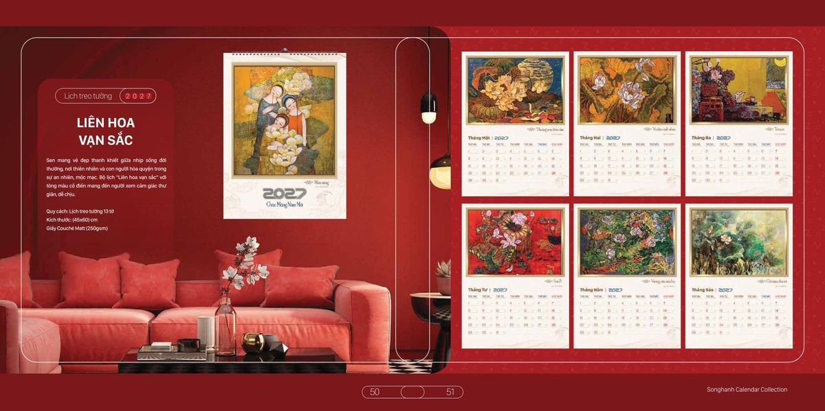 Lịch Bloc Cao Cấp Song Hạnh 2027 SH20 Quà Tết Doanh Nghiệp Công Nghệ Hiện Đại