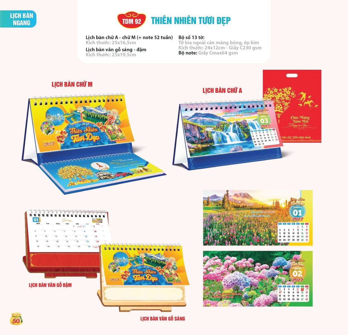 Lịch Bloc Siêu Cực Đại 2027 TDM TDM47 Quà Tết Doanh Nghiệp Công Nghệ Hiện Đại