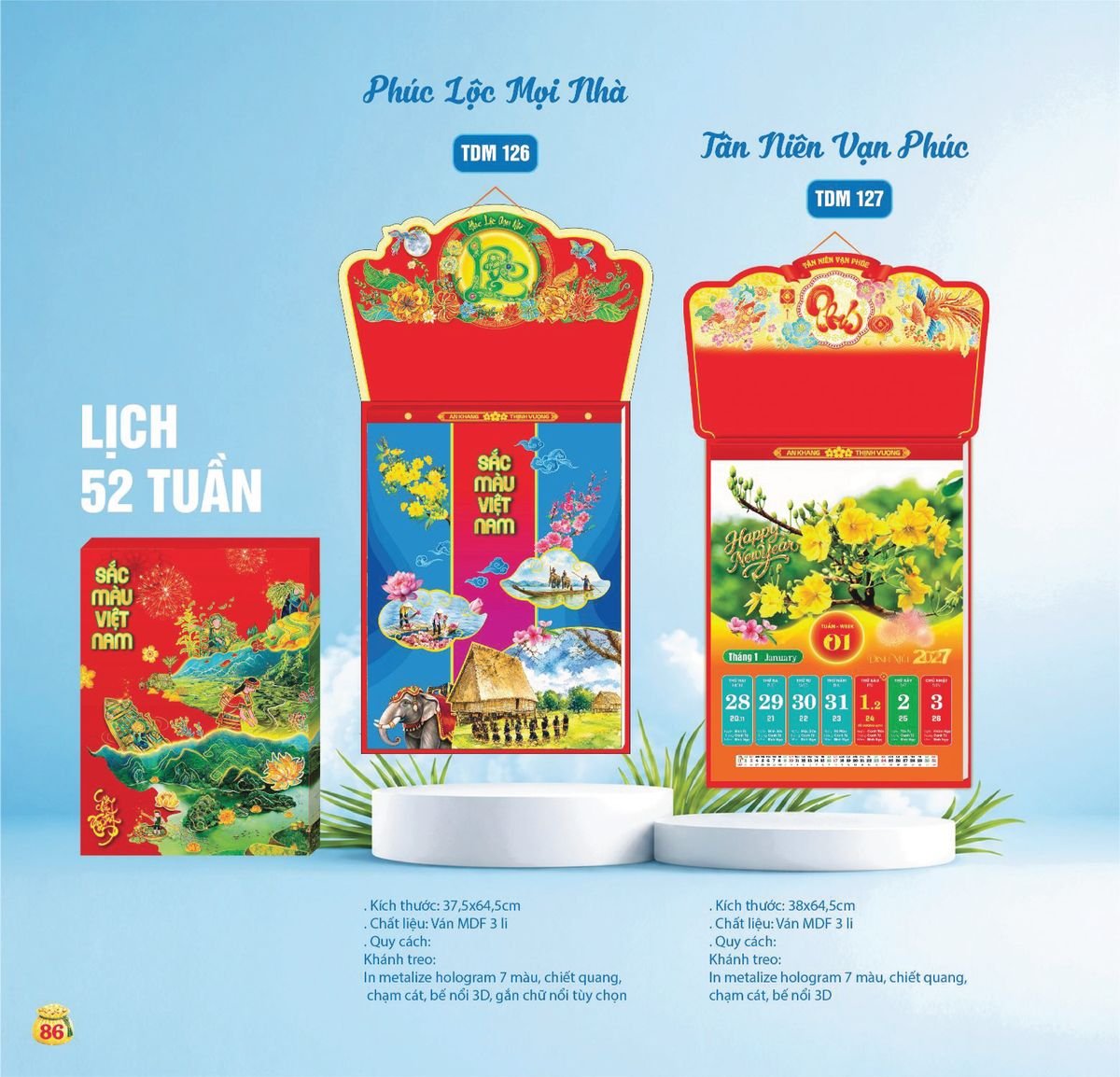 Lịch Bloc Siêu Cực Đại 2027 TDM83 Quà Tết Doanh Nghiệp Công Nghệ Hiện Đại