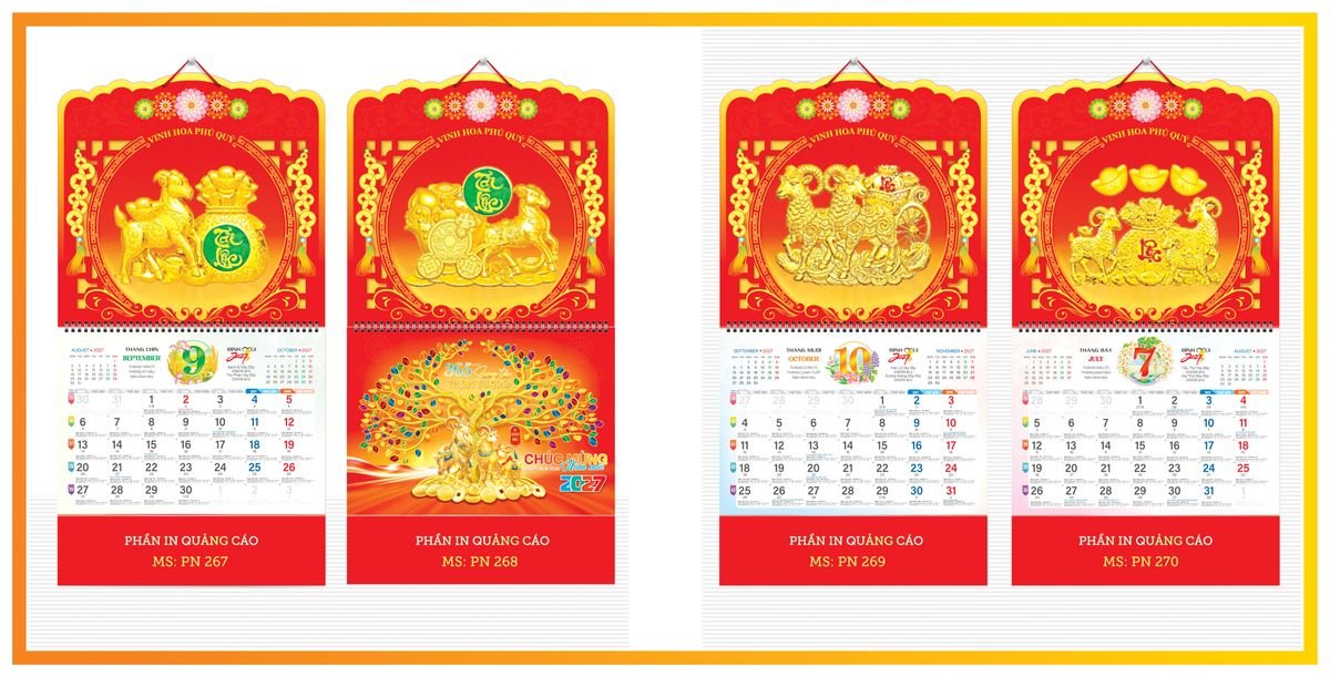 Lịch 13 Tờ Tân Phương Nam TPN13T11 Quà Tết Doanh Nghiệp Công Nghệ Hiện Đại