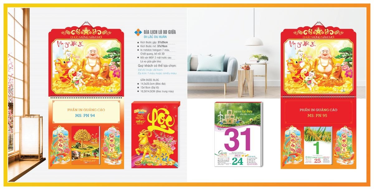 Bìa Lịch Treo Gắn Bloc Tân Phương Nam TPNBIA10 Quà Tết Doanh Nghiệp Công Nghệ Hiện Đại