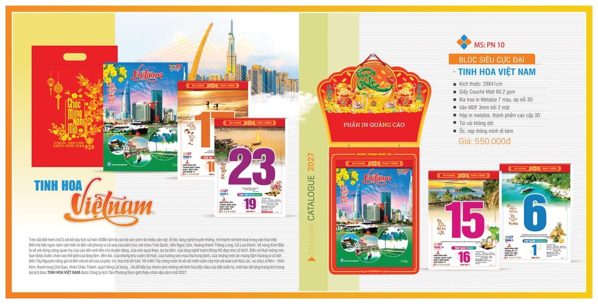Lịch Bloc TPN 2027 TPNBLOC12 Quà Tết Doanh Nghiệp Công Nghệ Hiện Đại