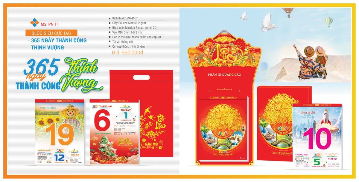 Lịch Bloc TPN 2027 TPNBLOC13 Quà Tết Doanh Nghiệp Công Nghệ Hiện Đại
