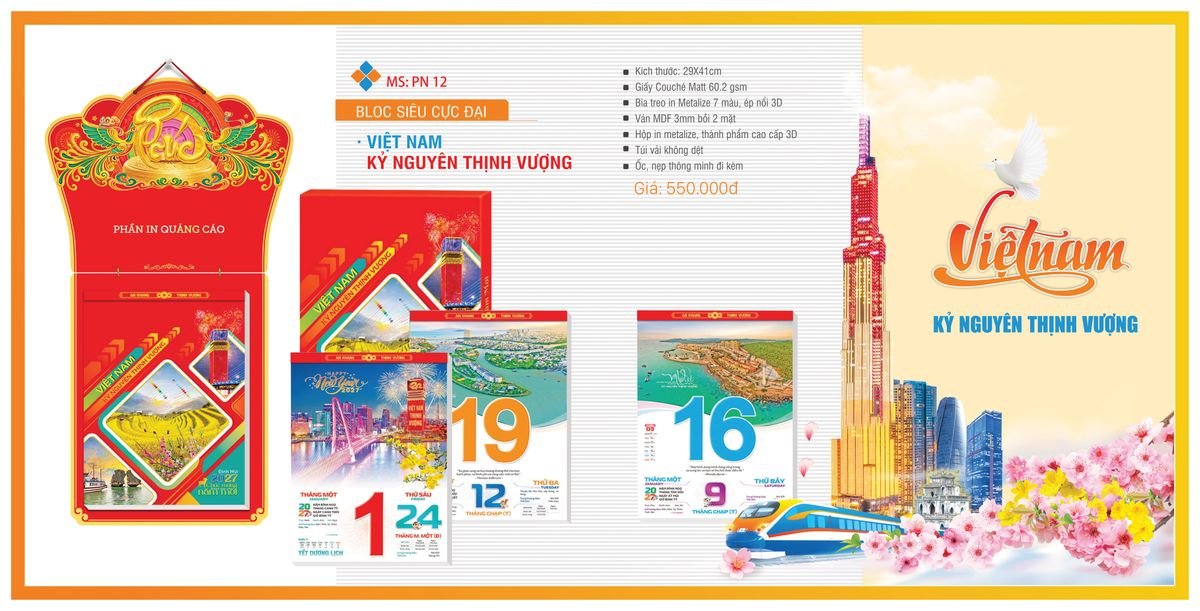 Lịch Bloc TPN 2027 TPNBLOC14 Quà Tết Doanh Nghiệp Công Nghệ Hiện Đại