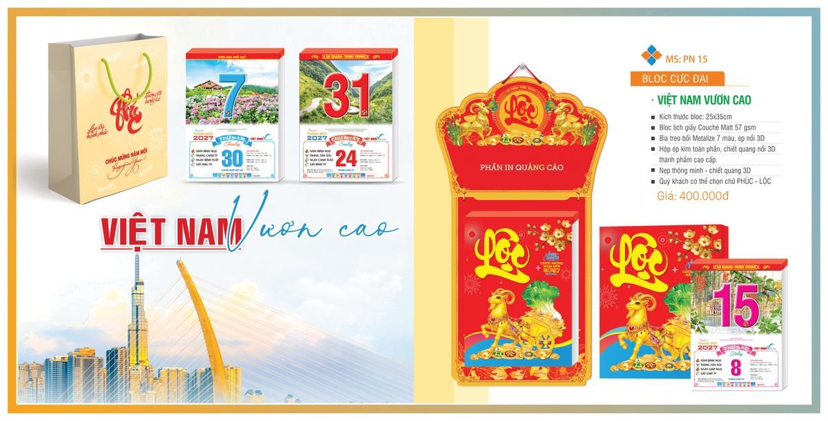 Lịch Bloc TPN 2027 TPNBLOC18 Quà Tết Doanh Nghiệp Công Nghệ Hiện Đại