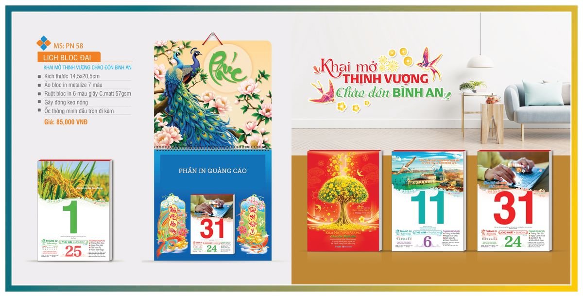 Lịch Bloc Tân Phương Nam 2027 TPNBLOC65 Quà Tết Doanh Nghiệp Công Nghệ Hiện Đại