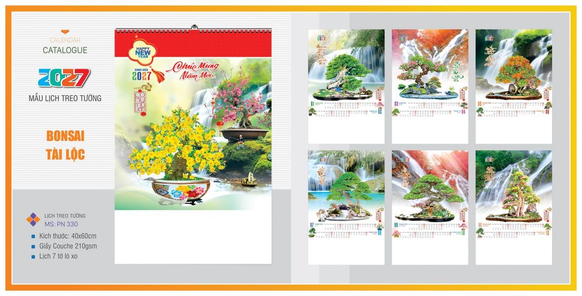 Lịch 7 Tờ Lò Xo Tân Phương Nam TPNLX20 Quà Tết Doanh Nghiệp Công Nghệ Hiện Đại