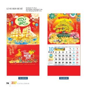 Lịch Treo Tường Lò Xo 2027 VL Mẫu VLLXG05 (37 x 70cm) Quà Tết Doanh Nghiệp Công Nghệ Hiện Đại in logo doanh nghiệp quà tặng Tết tại Quà Tặng Tech VN