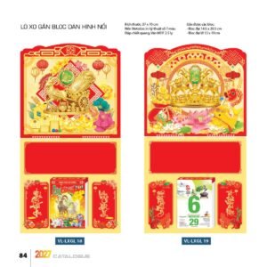 Lịch Treo Tường Lò Xo 2027 VL Mẫu VLLXG18 (37 x 70cm) Quà Tết Doanh Nghiệp Công Nghệ Hiện Đại in logo doanh nghiệp quà tặng Tết tại Quà Tặng Tech VN