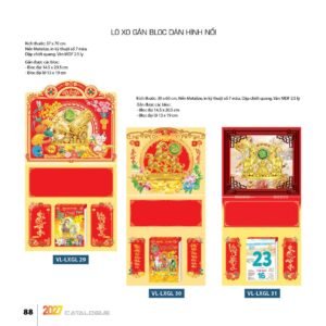 Lịch Treo Tường Lò Xo 2027 VL Mẫu VLLXG29 (37 x 70cm) Quà Tết Doanh Nghiệp Công Nghệ Hiện Đại in logo doanh nghiệp quà tặng Tết tại Quà Tặng Tech VN